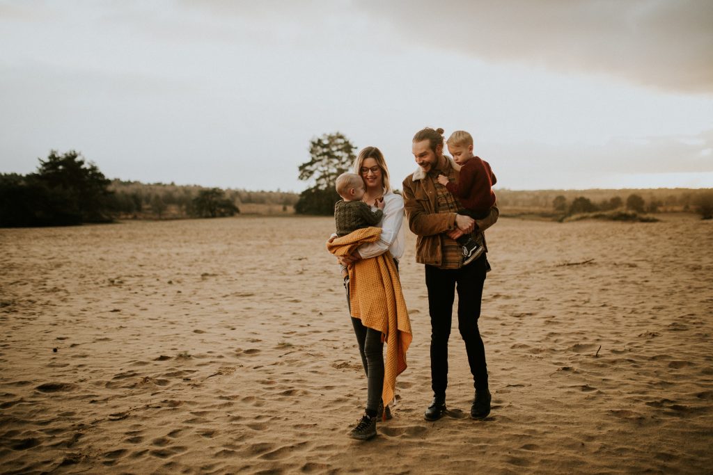 Family photoshoot Hoge Veluwe Forest Beach Familie fotoshoot