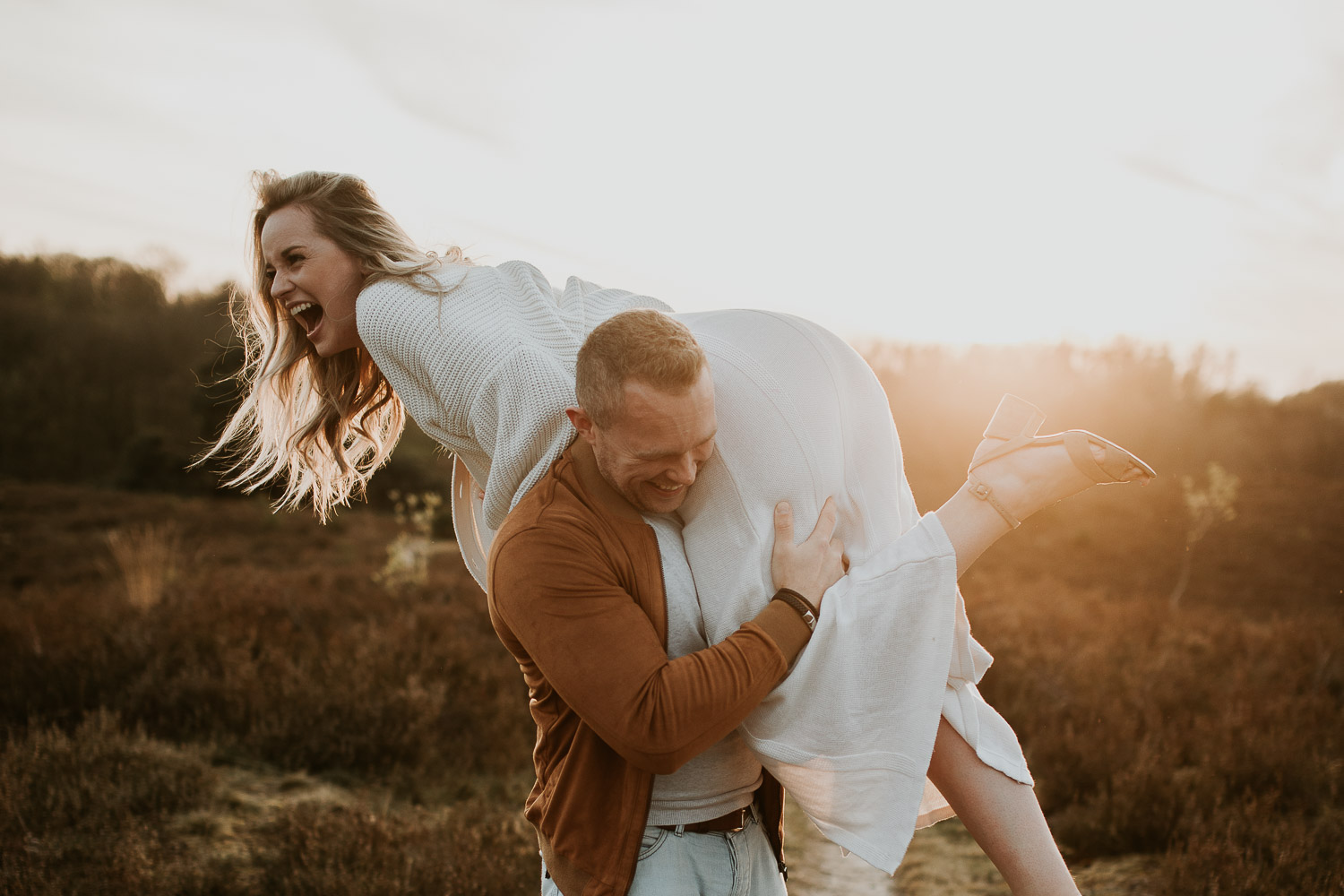 Engagement photoshoot in Brunssummerheide Maastricht