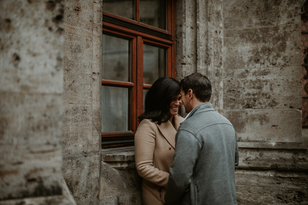 Destination engagement photoshoot in Munich Germany