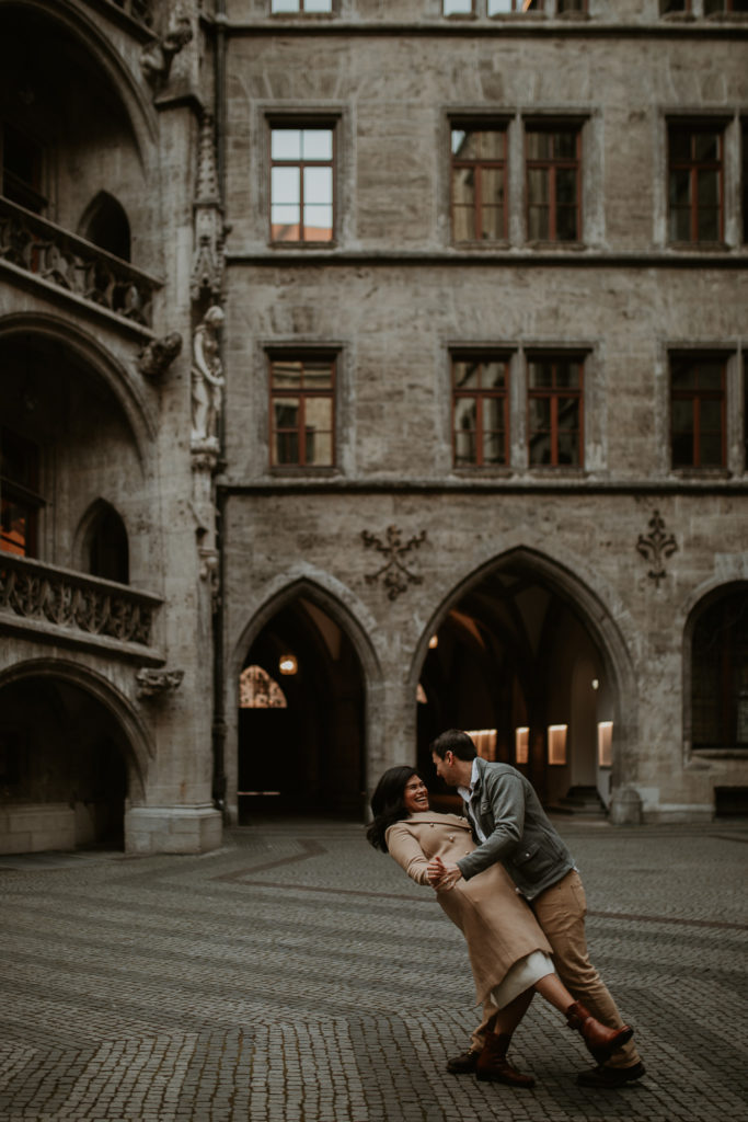 Destination engagement photoshoot in Munich Germany